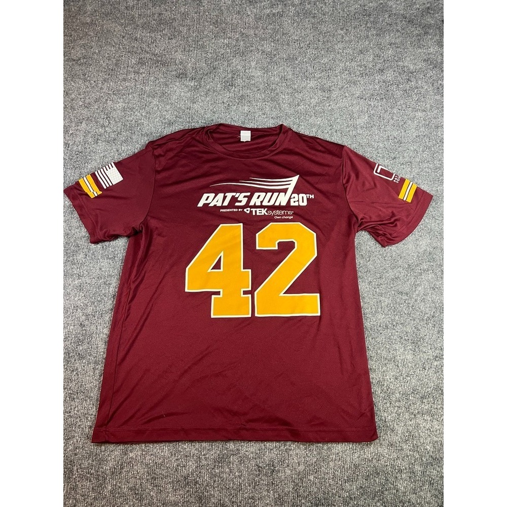 Pat's Run 20th 2024 Pat Tillman 42 Jersey Shirt Sport-Tek L Men's ASU Athleisure